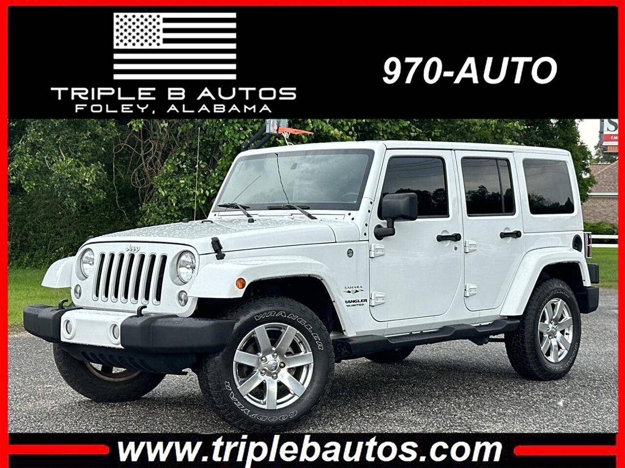 2016 Jeep Wrangler Sahara — SUV — 73,376 mi — Foley, AL