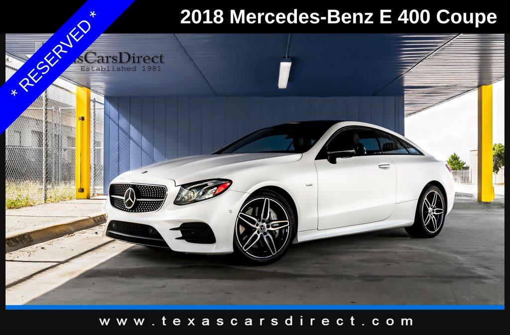 2018 Mercedes-Benz E-Class E 400 — Coupe — 41,122 mi — Dallas, TX