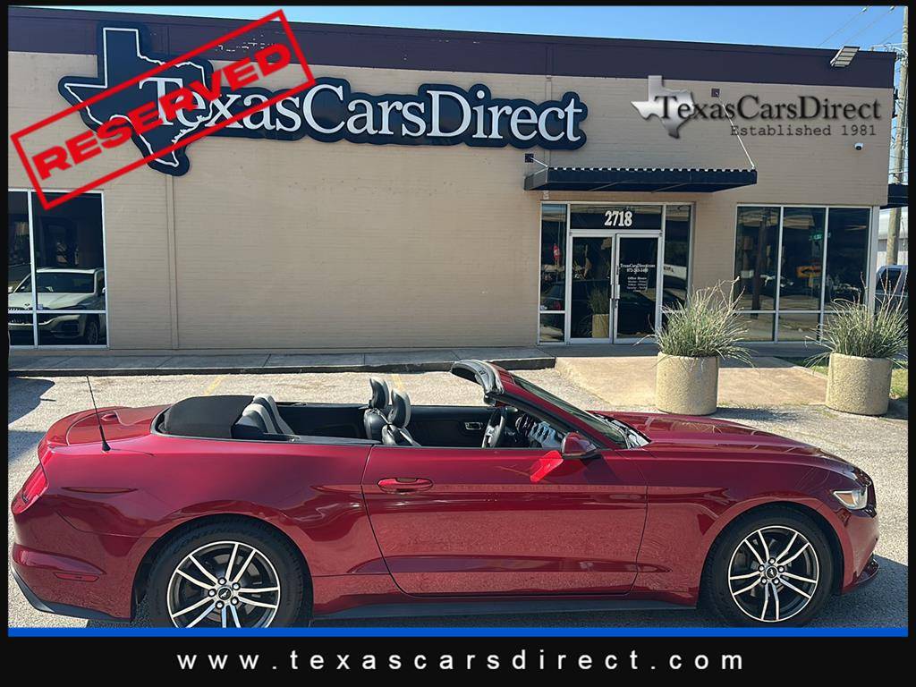 2017 Ford Mustang EcoBoost Premium — Convertible — 66,615 mi — Dallas, TX