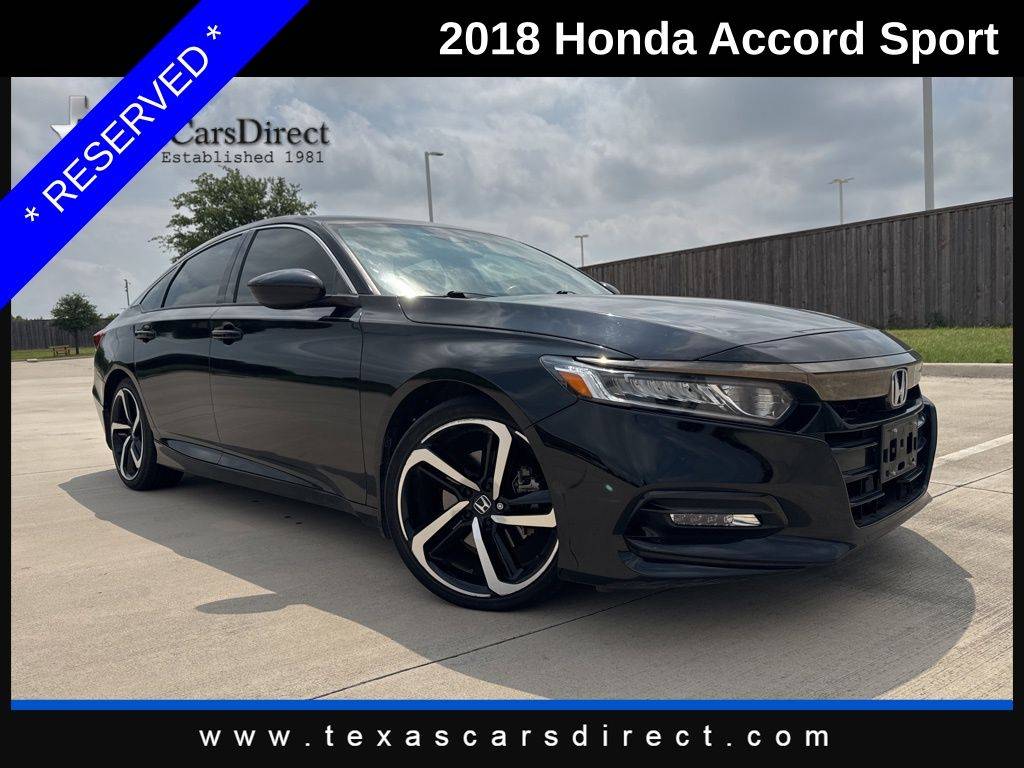 2018 Honda Accord Sport — Sedan — 47,027 mi — Dallas, TX