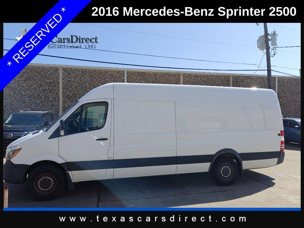 2016 Mercedes-Benz Sprinter Cargo Van 2500 — Cargo Van — 93,452 mi — Dallas, TX