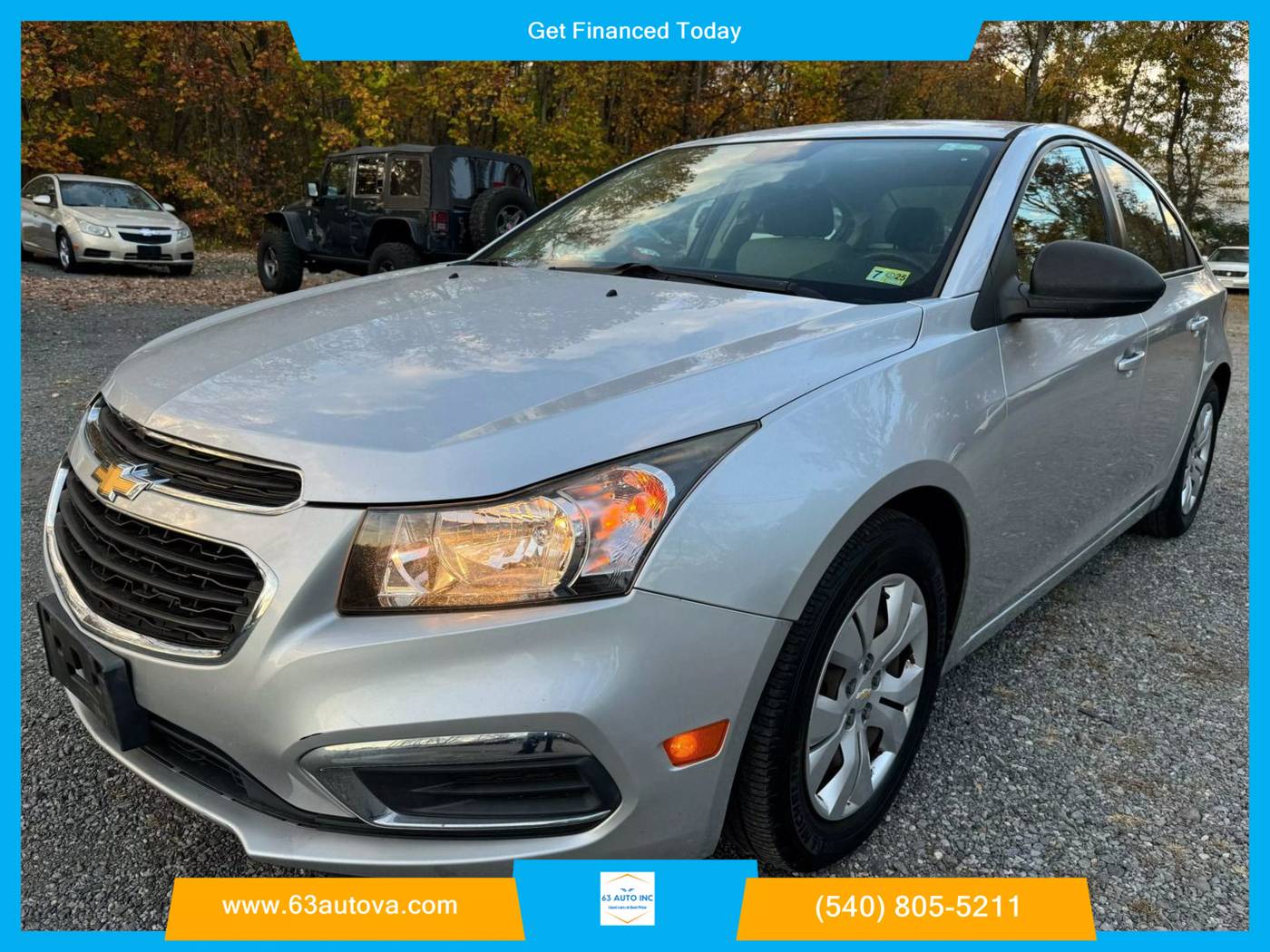 2015 Chevrolet Cruze LS — Sedan — 129,391 mi — Spotsylvania, VA