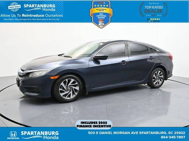 2018 Honda Civic EX — Sedan — 95,608 mi — Spartanburg, SC