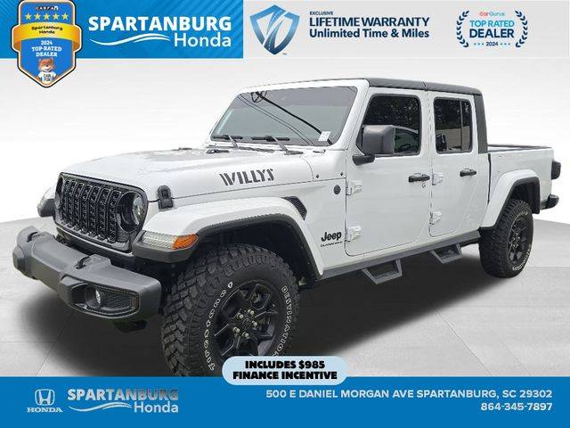 2024 Jeep Gladiator Willys — Pickup Truck — 4,175 mi — Spartanburg, SC