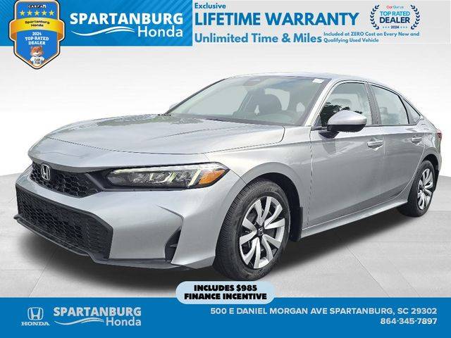 2025 Honda Civic LX — Sedan — 3,368 mi — Spartanburg, SC