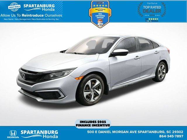 2019 Honda Civic LX — Sedan — 117,051 mi — Spartanburg, SC