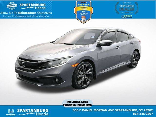2019 Honda Civic Sport — Sedan — 85,250 mi — Spartanburg, SC