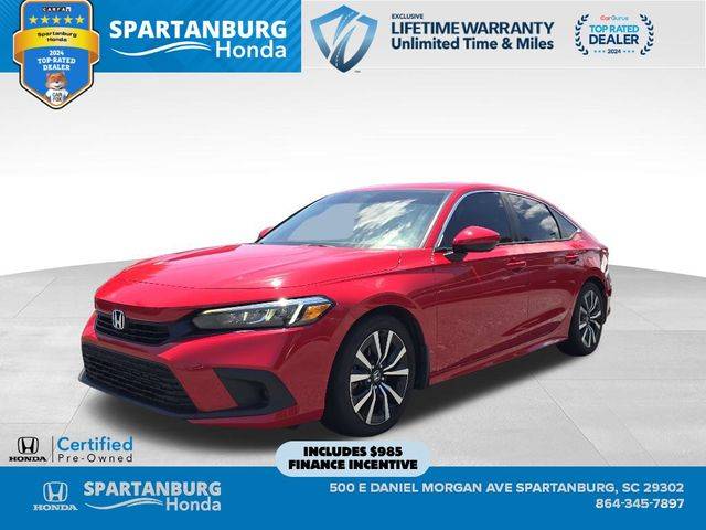 2022 Honda Civic EX — Sedan — 50,091 mi — Spartanburg, SC