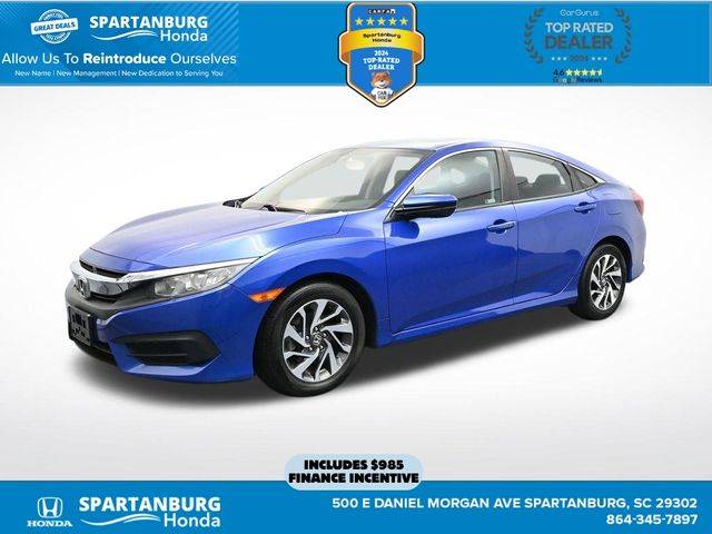 2018 Honda Civic EX — Sedan — 85,156 mi — Spartanburg, SC