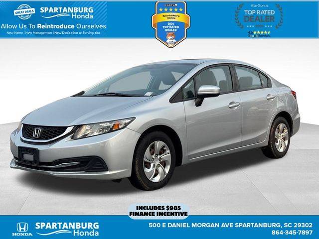 2014 Honda Civic LX — Sedan — 77,638 mi — Spartanburg, SC