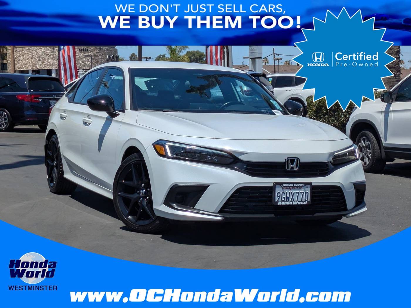 2023 Honda Civic Sport — Sedan — 30,187 mi — Westminster, CA
