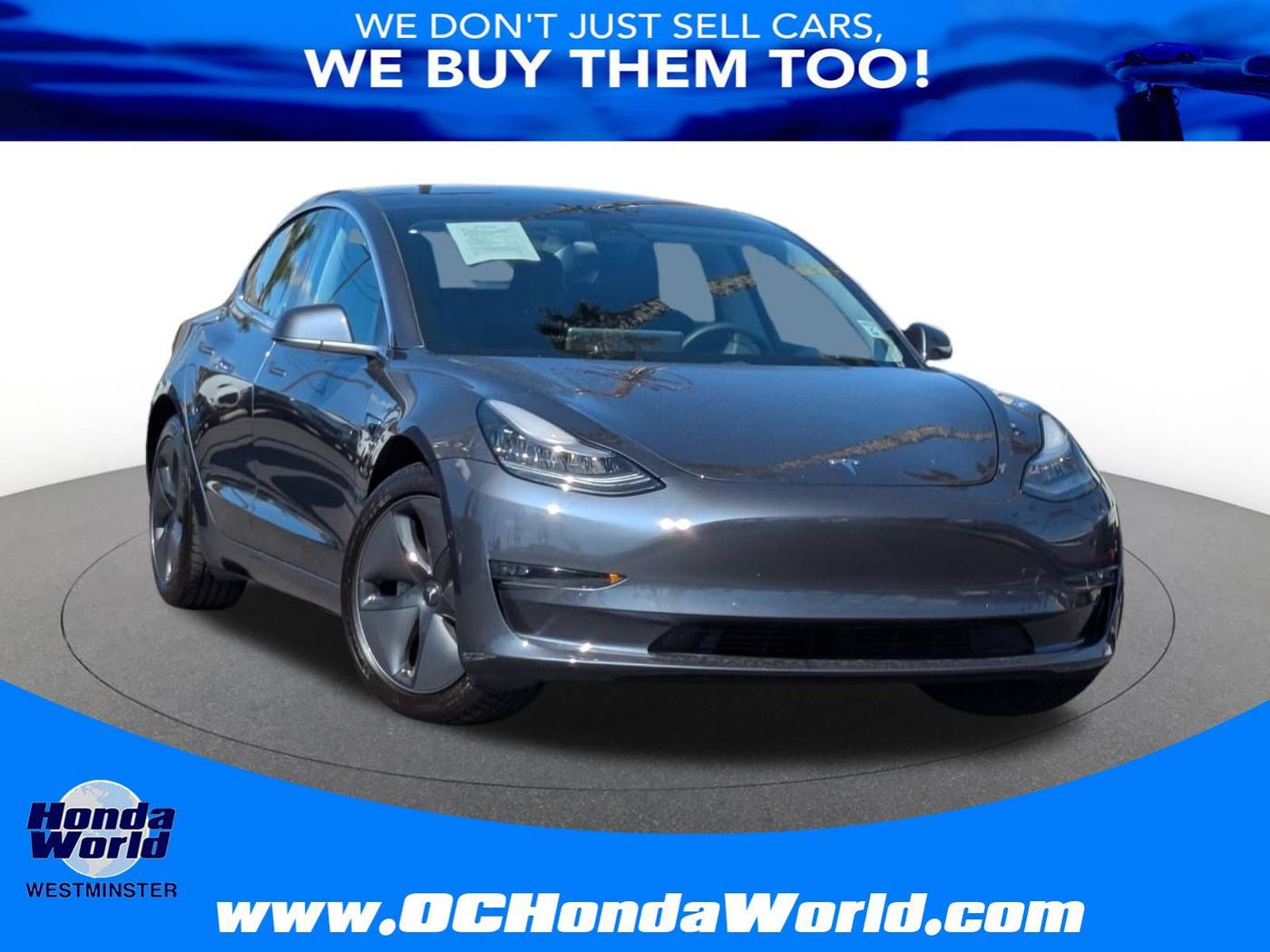 2019 Tesla Model 3 Long Range — Sedan — 56,505 mi — Westminster, CA