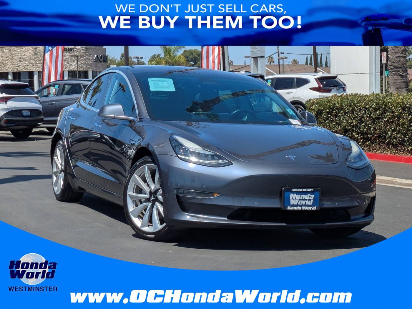 2018 Tesla Model 3 Long Range — Sedan — 137,031 mi — Westminster, CA