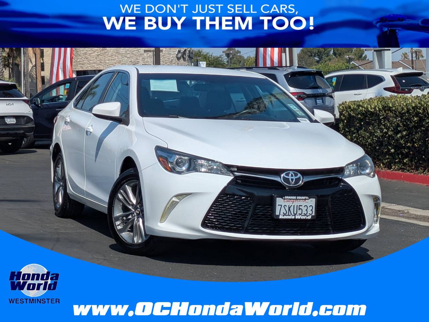 2016 Toyota Camry SE — Sedan — 64,615 mi — Westminster, CA