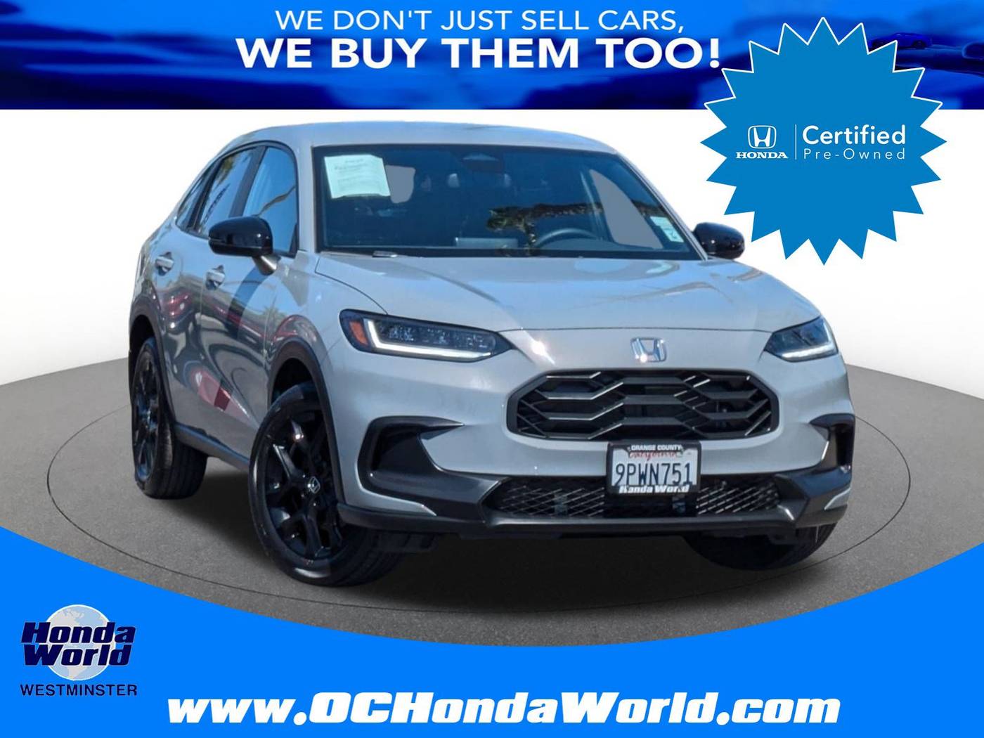2025 Honda HR-V Sport — SUV — 4,047 mi — Westminster, CA