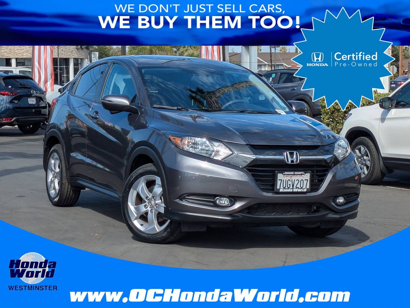 2016 Honda HR-V EX — SUV — 47,941 mi — Westminster, CA