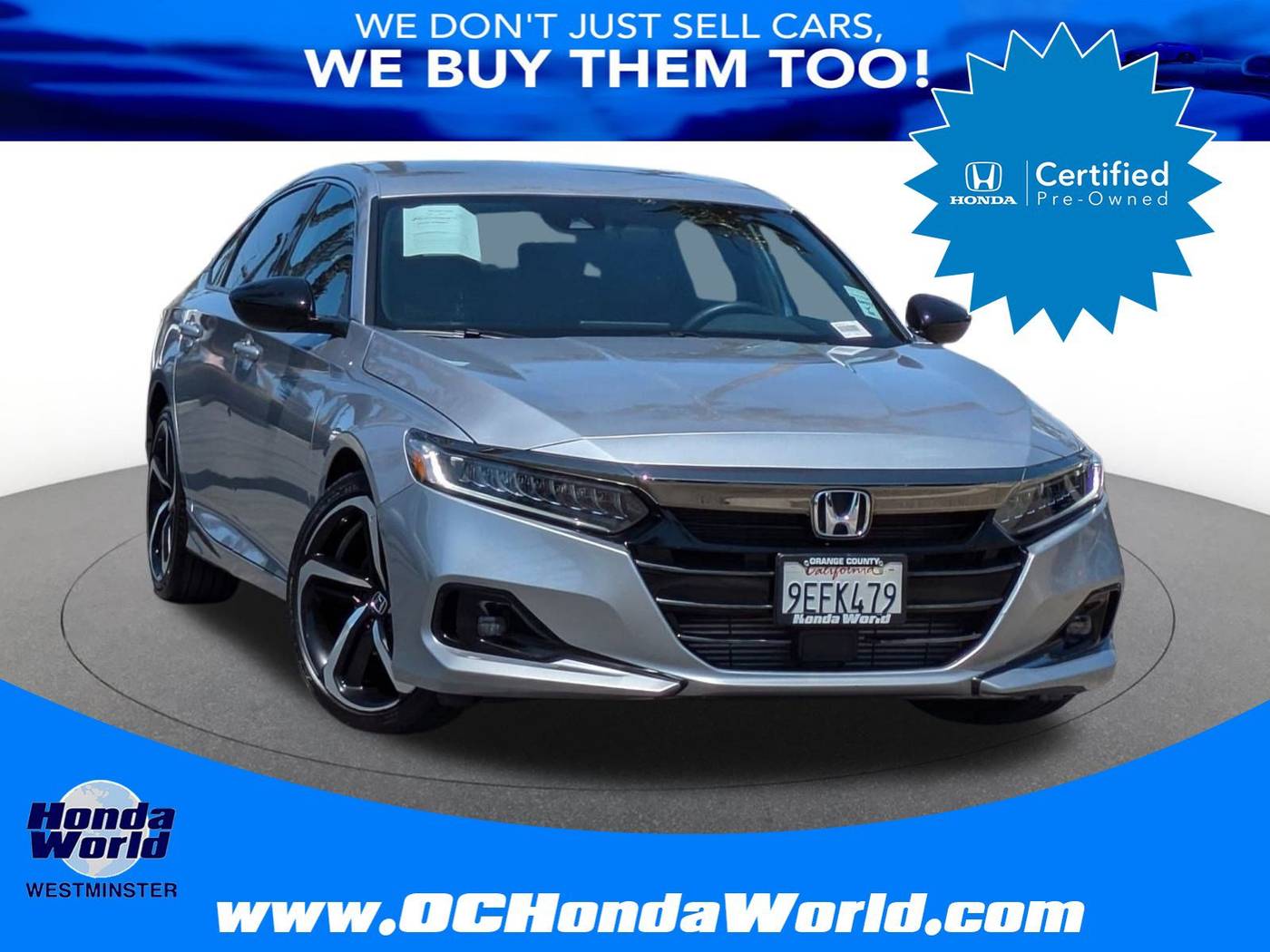 2022 Honda Accord Sport — Sedan — 10,022 mi — Westminster, CA