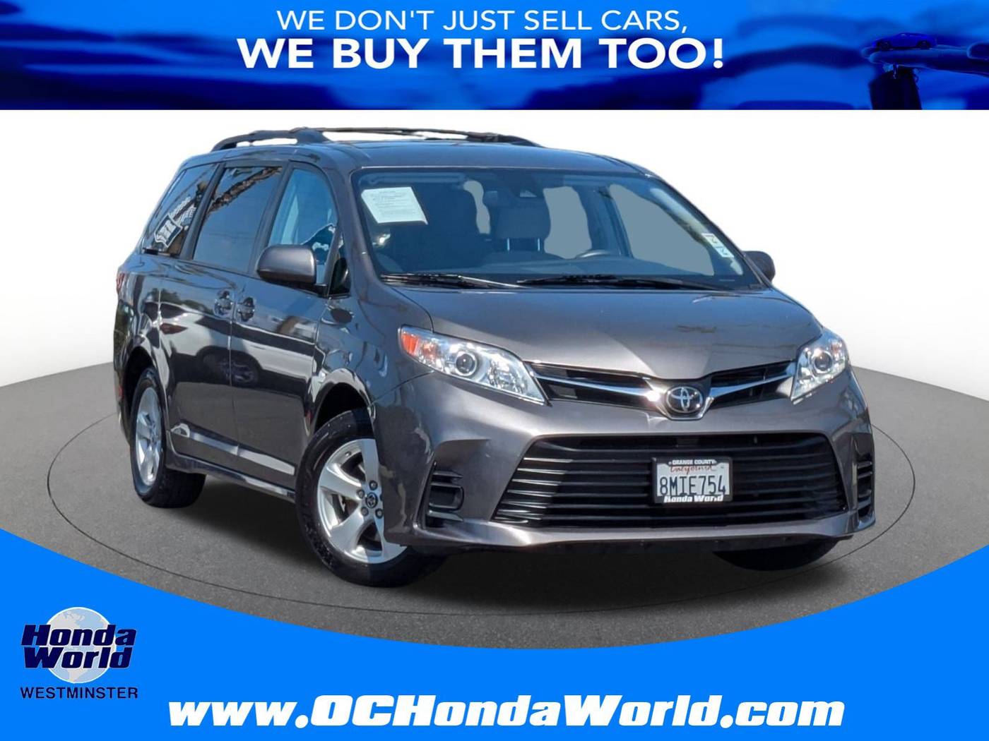 2020 Toyota Sienna LE — Minivan — 79,656 mi — Westminster, CA