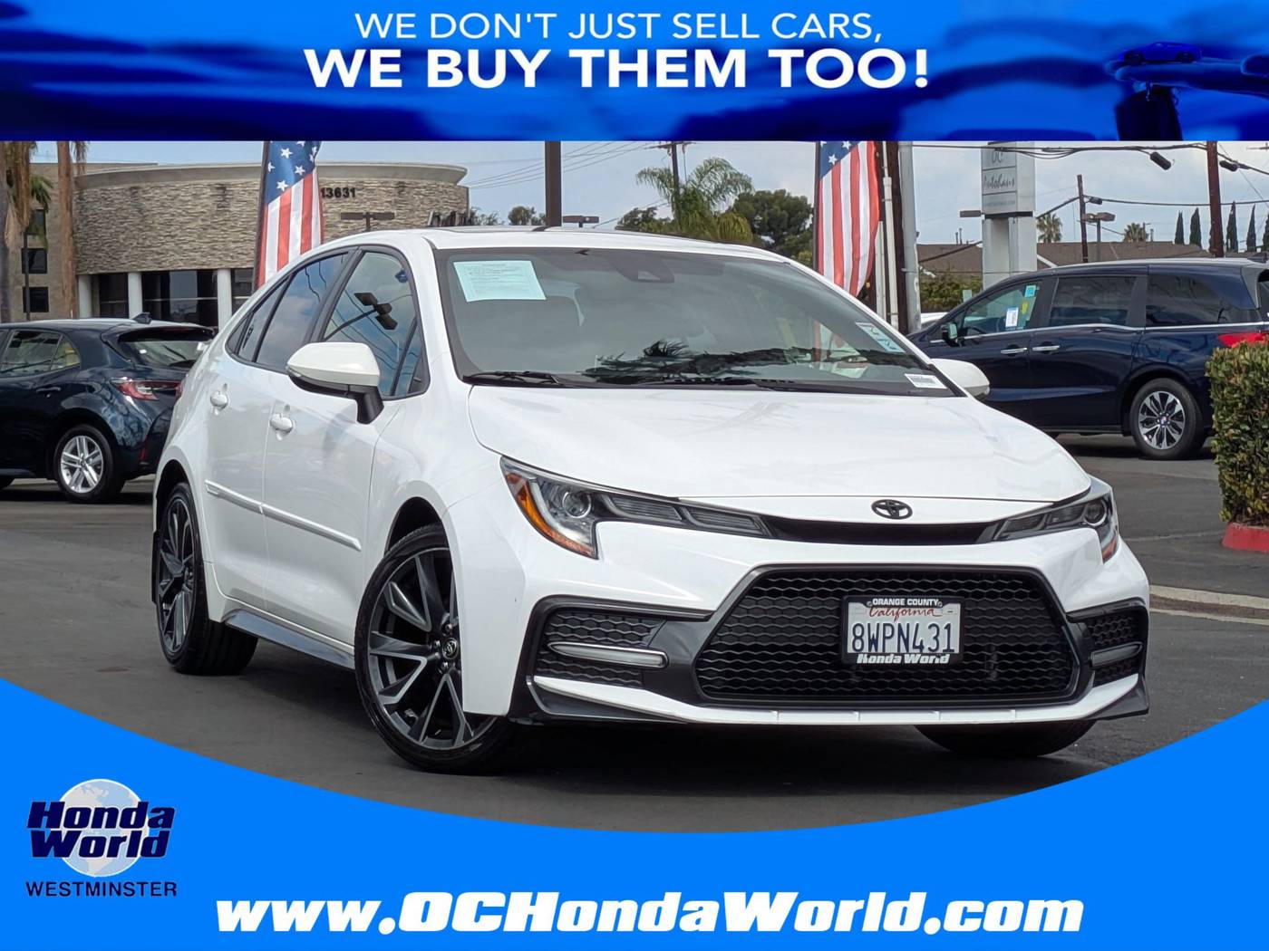2021 Toyota Corolla SE — Sedan — 47,011 mi — Westminster, CA