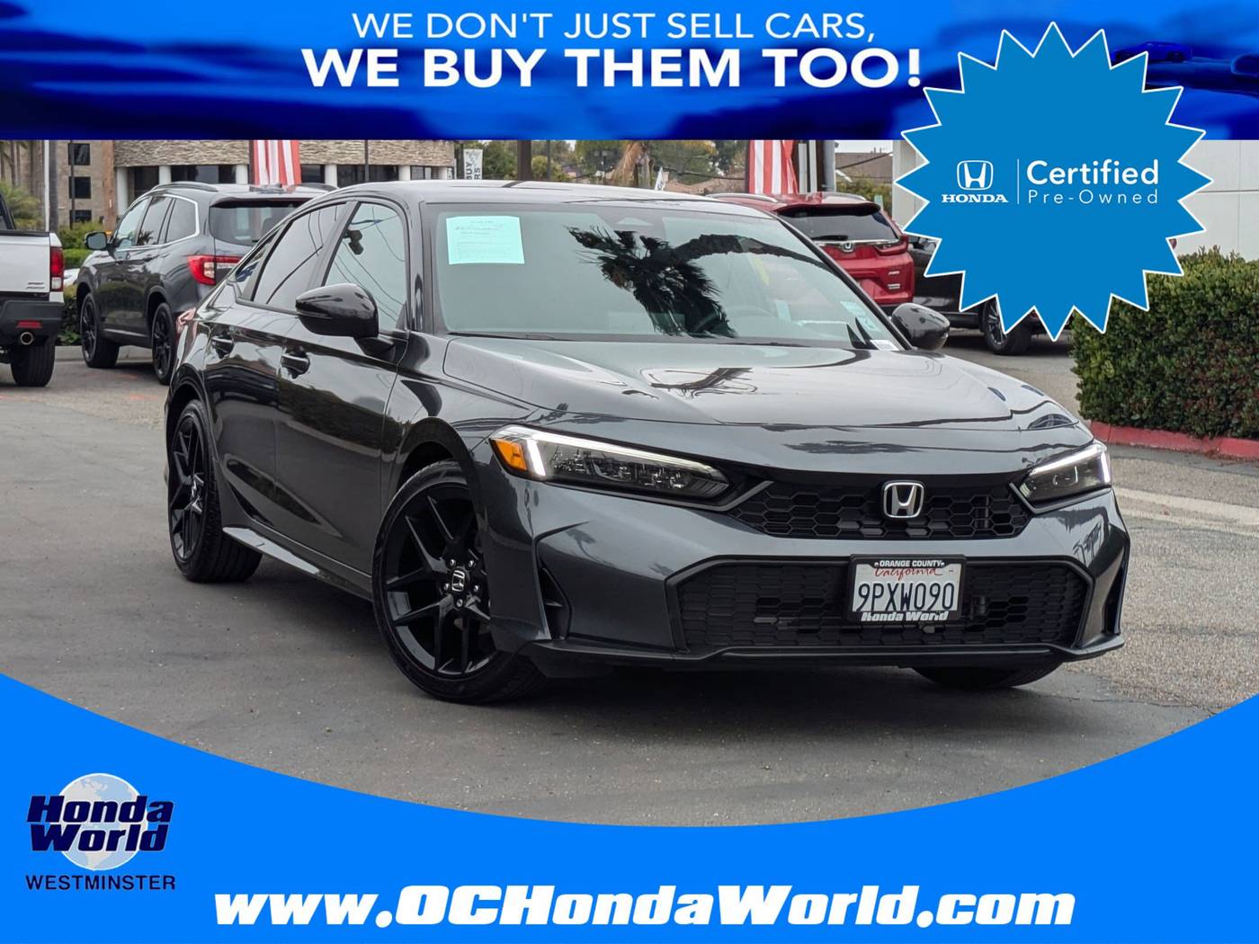 2025 Honda Civic Sport — Sedan — 12,369 mi — Westminster, CA