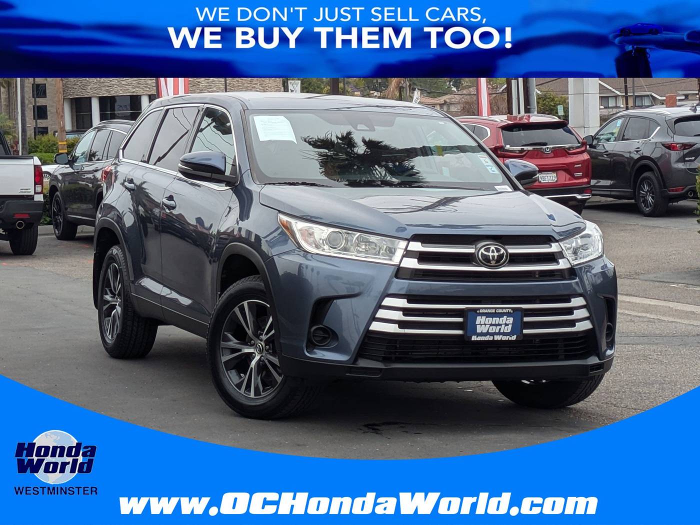 2019 Toyota Highlander LE V6 — SUV — 80,689 mi — Westminster, CA