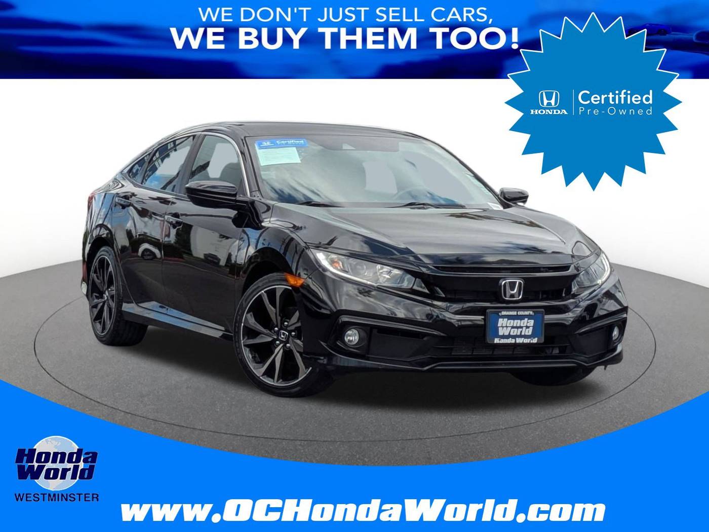 2019 Honda Civic Sport — Sedan — 63,044 mi — Westminster, CA