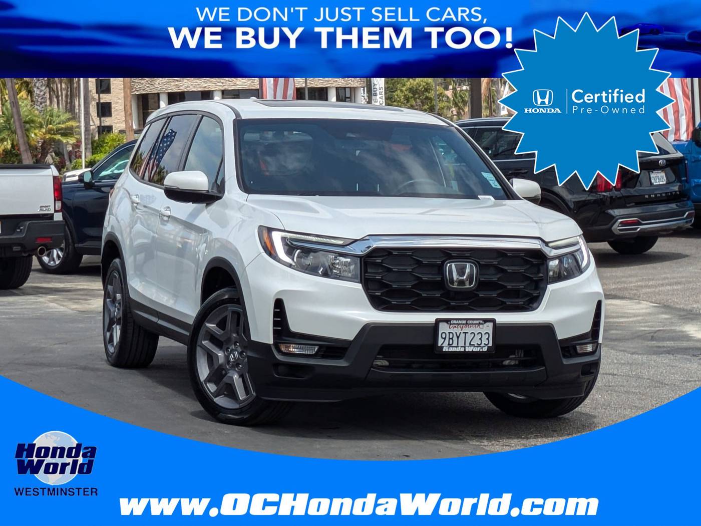 2022 Honda Passport EX-L — SUV — 62,237 mi — Westminster, CA
