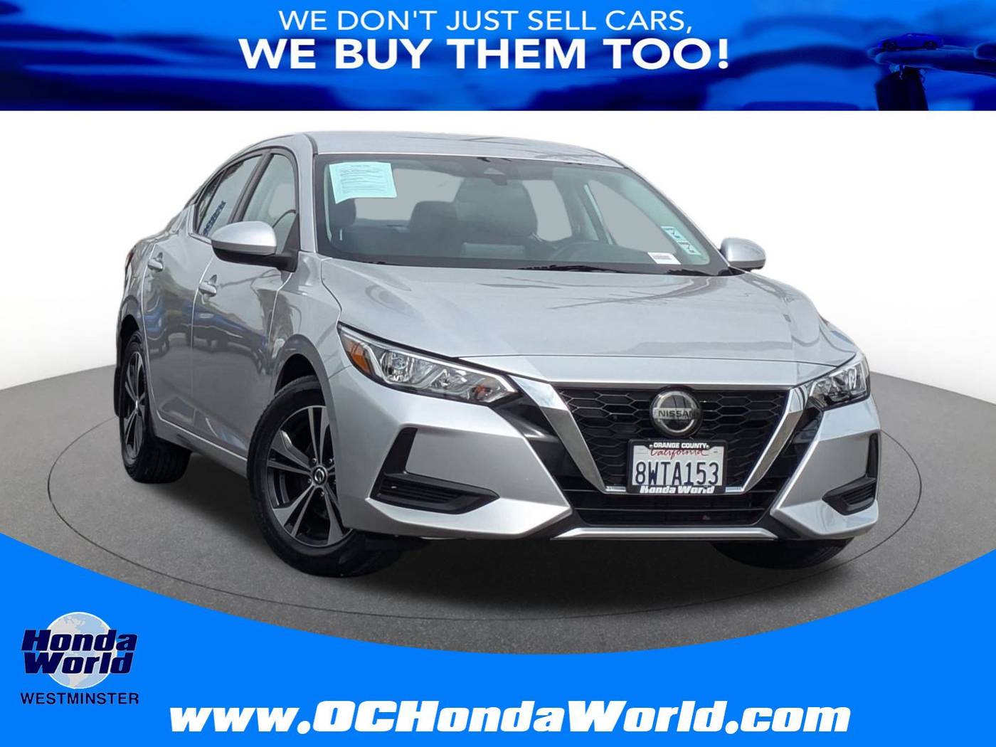 2021 Nissan Sentra SV — Sedan — 21,258 mi — Westminster, CA