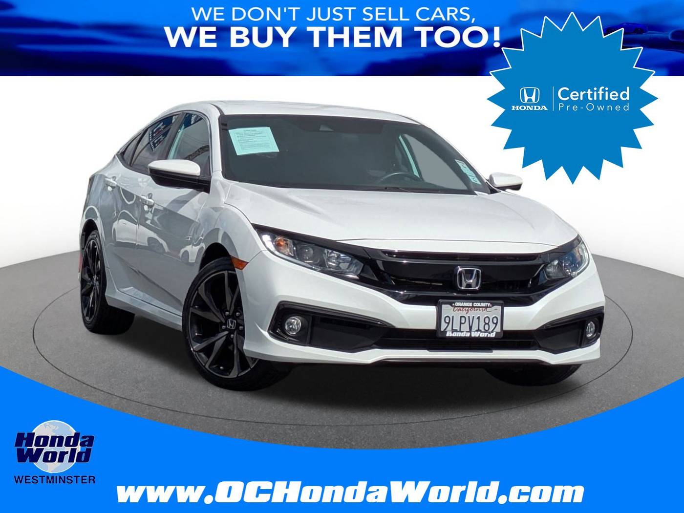 2021 Honda Civic Sport — Sedan — 46,952 mi — Westminster, CA