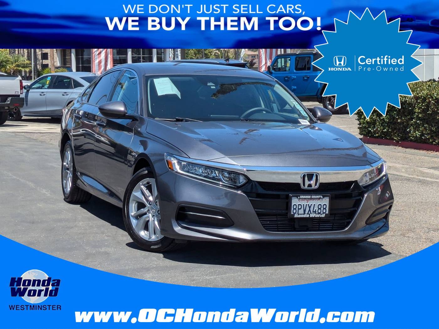 2020 Honda Accord LX — Sedan — 49,043 mi — Westminster, CA
