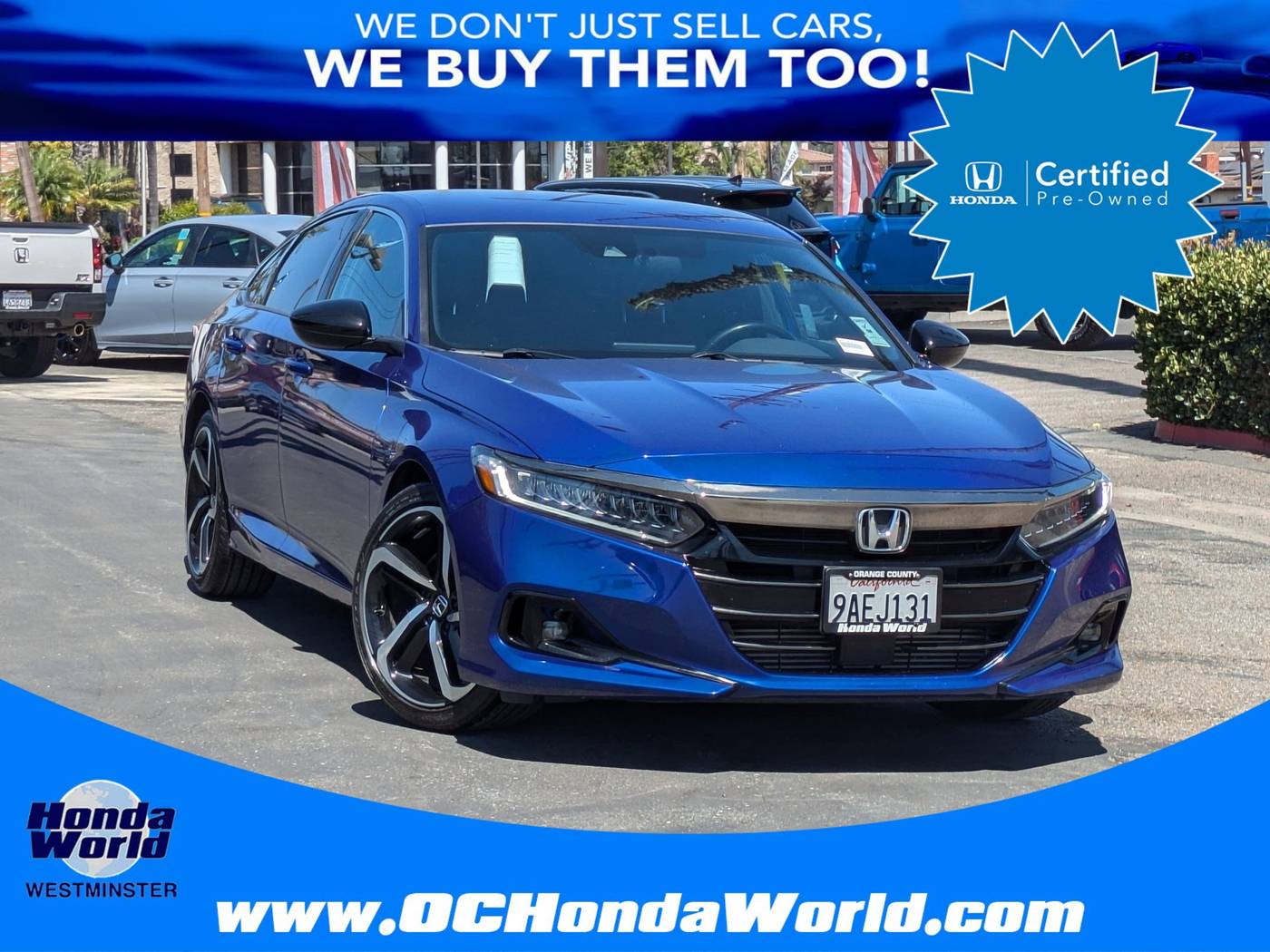 2022 Honda Accord Sport — Sedan — 58,009 mi — Westminster, CA