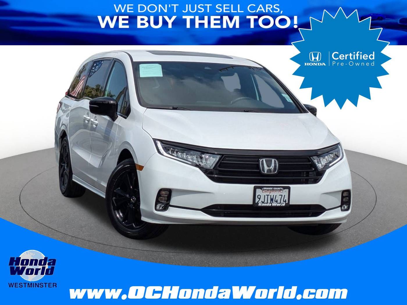 2024 Honda Odyssey Sport — Minivan — 20,829 mi — Westminster, CA
