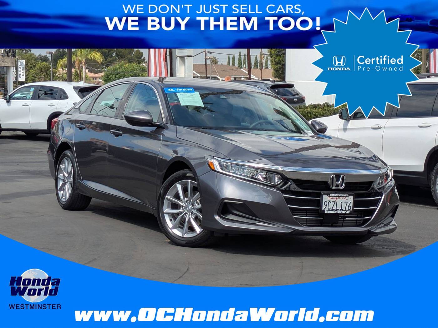 2022 Honda Accord LX — Sedan — 26,143 mi — Westminster, CA