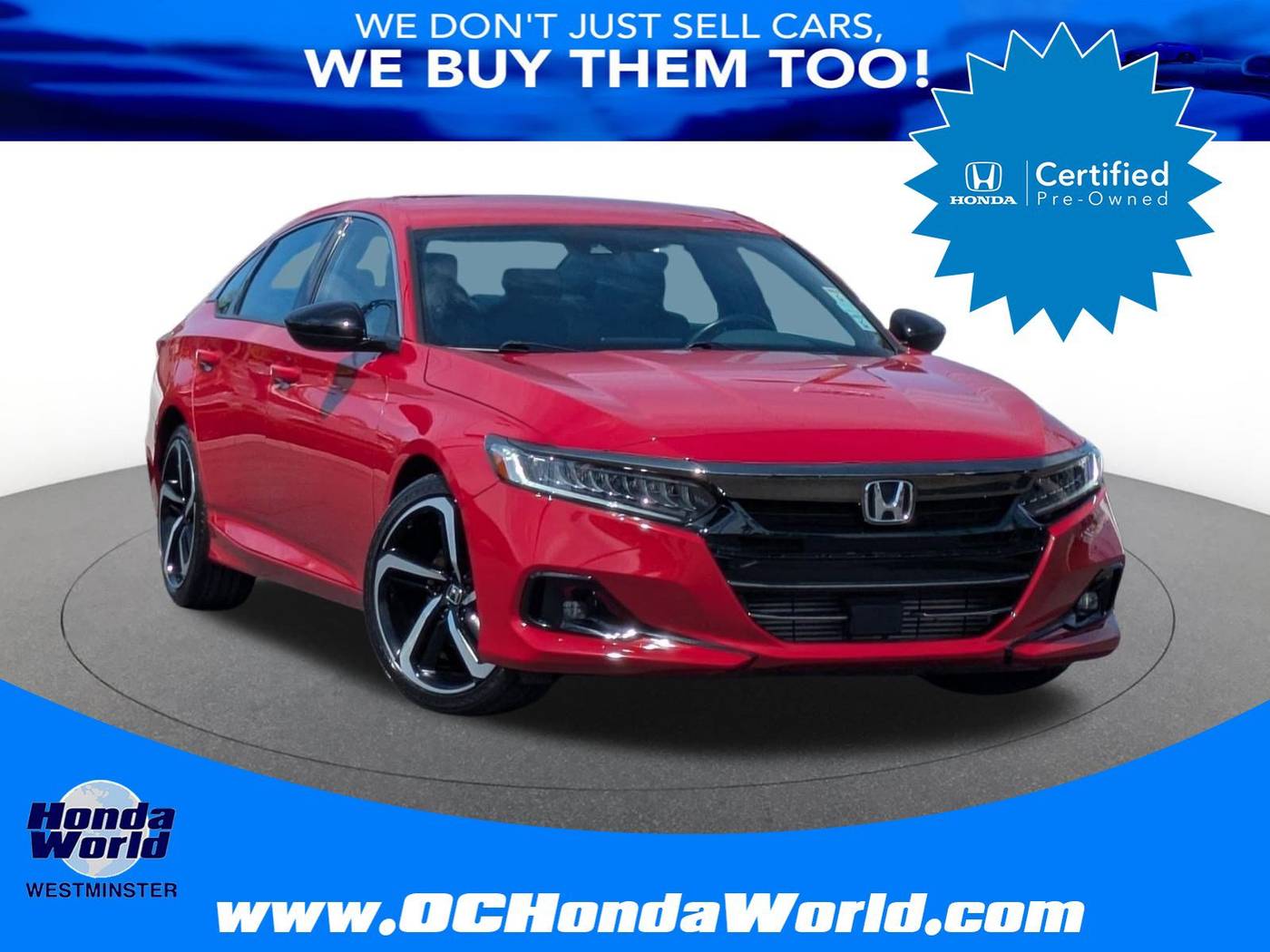 2021 Honda Accord Sport — Sedan — 28,500 mi — Westminster, CA