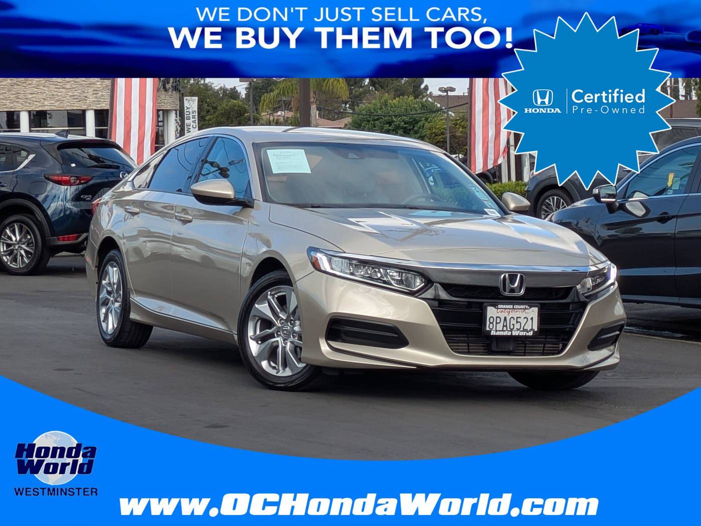 2019 Honda Accord LX — Sedan — 116,679 mi — Westminster, CA