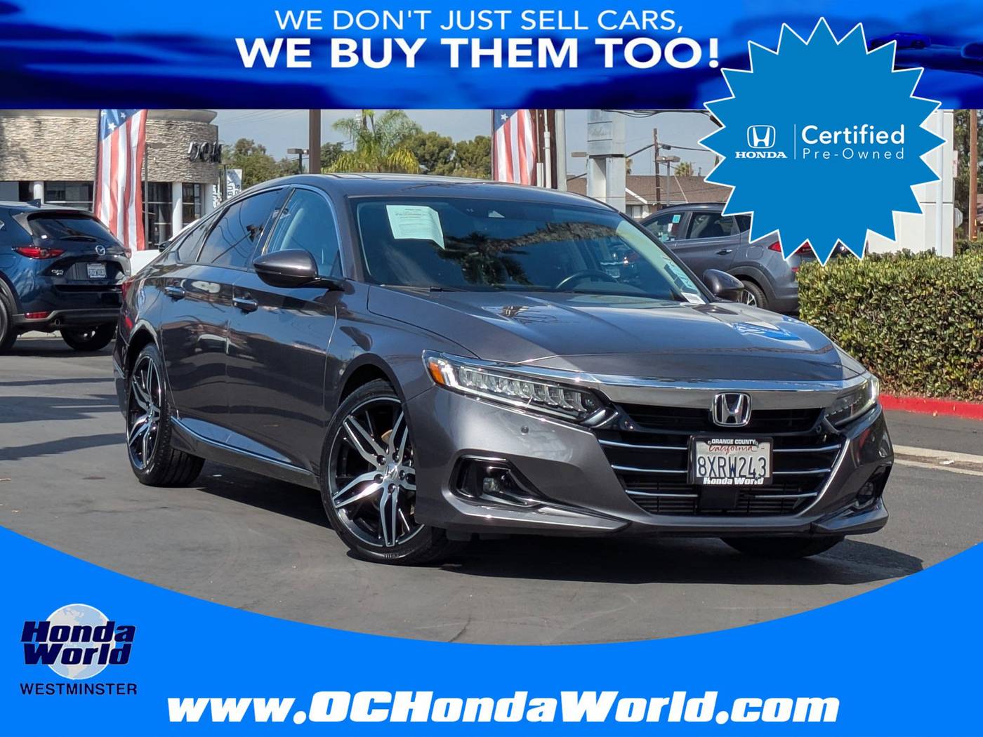 2021 Honda Accord Touring — Sedan — 62,904 mi — Westminster, CA