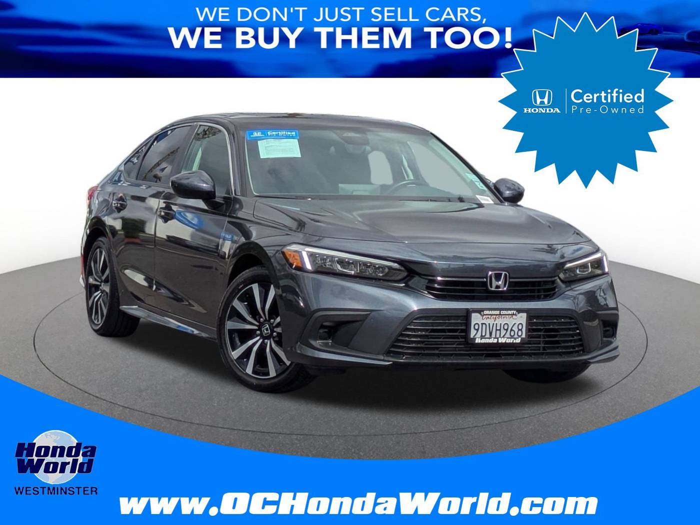 2022 Honda Civic EX — Sedan — 29,324 mi — Westminster, CA
