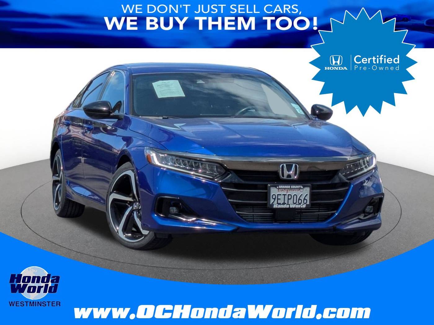 2022 Honda Accord Sport — Sedan — 30,770 mi — Westminster, CA