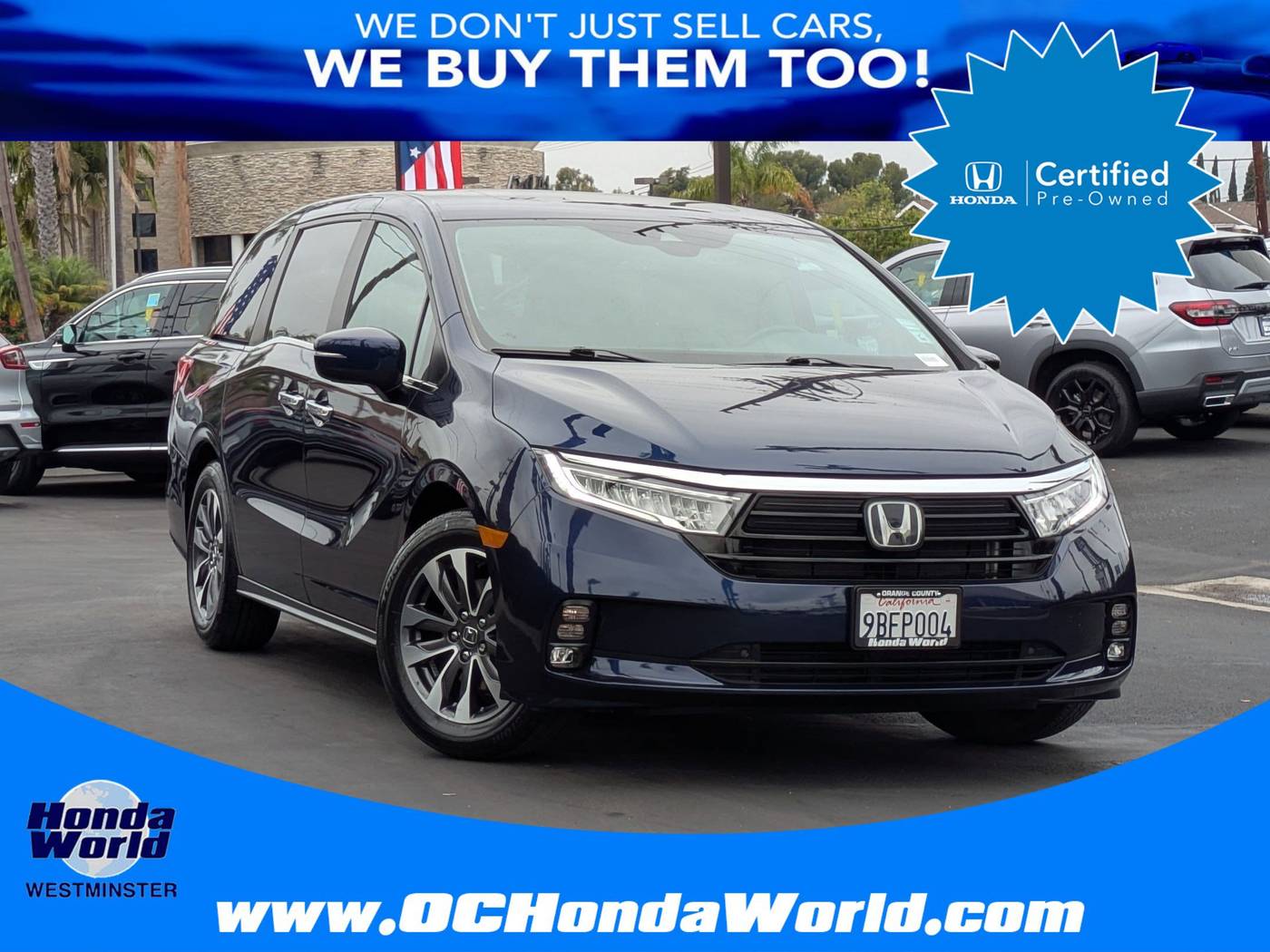 2022 Honda Odyssey EX-L — Minivan — 23,169 mi — Westminster, CA