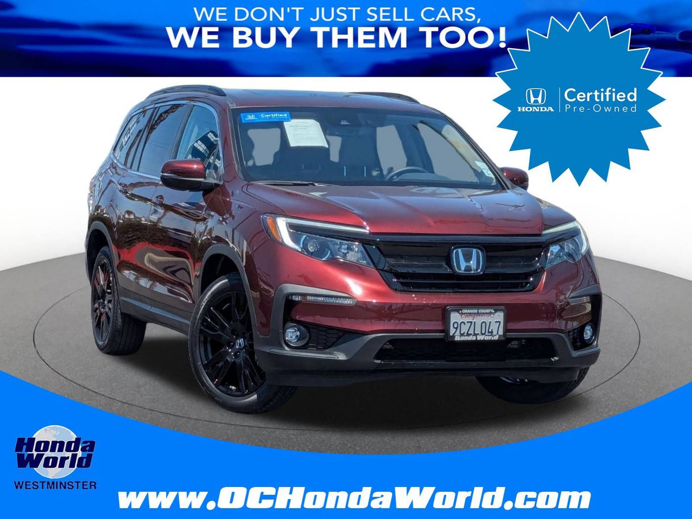 2022 Honda Pilot Special Edition — SUV — 41,164 mi — Westminster, CA