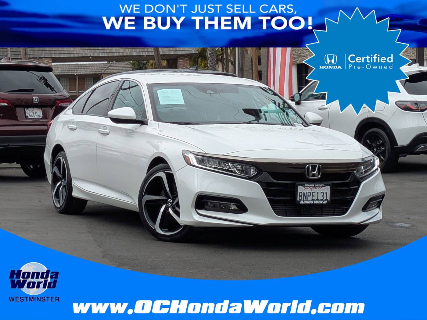 2019 Honda Accord Sport — Sedan — 66,719 mi — Westminster, CA
