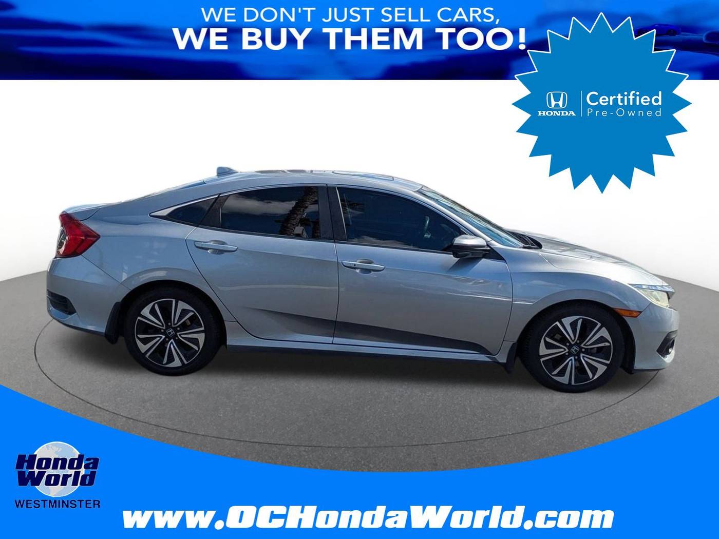 2016 Honda Civic EX-T — Sedan — 83,519 mi — Westminster, CA