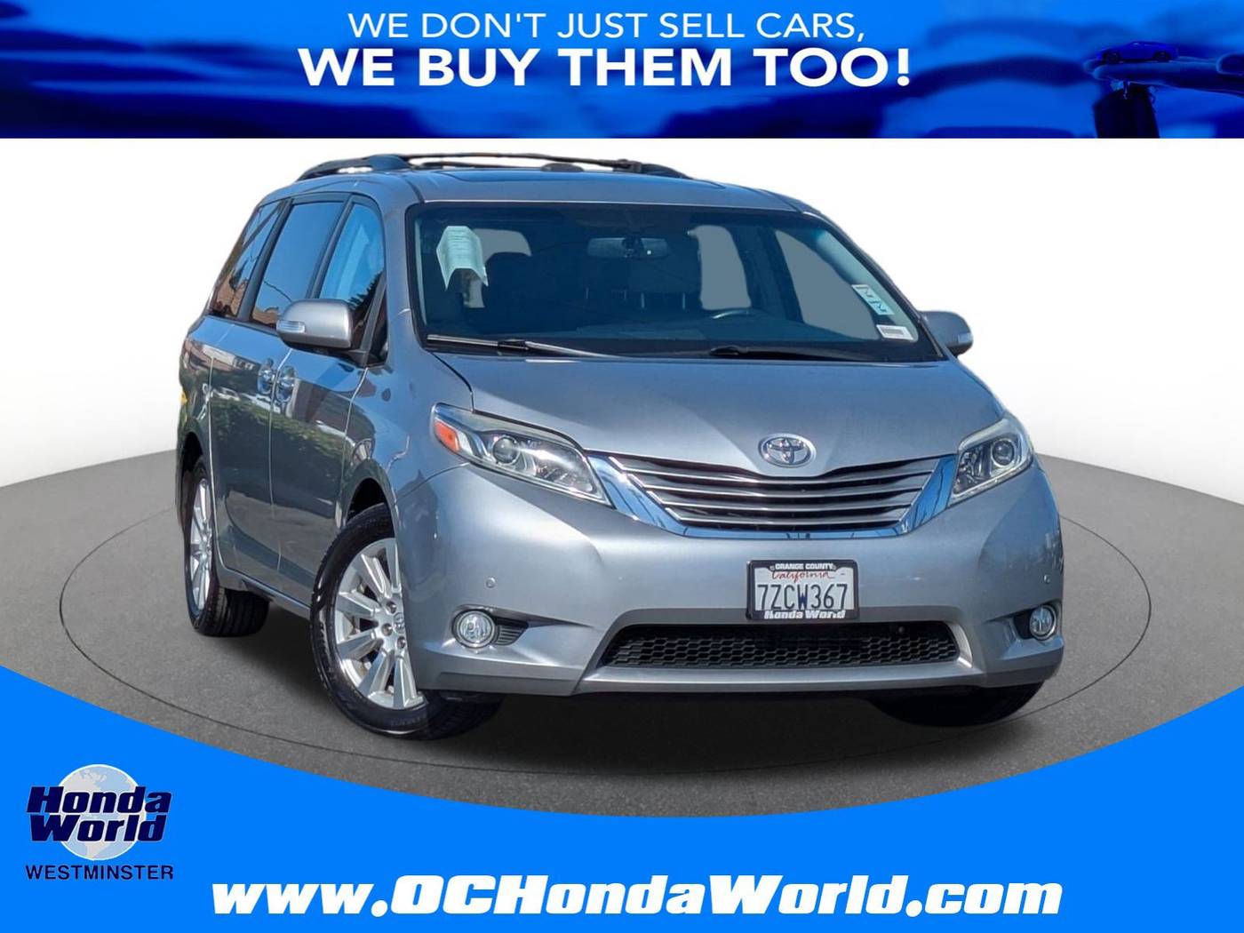 2017 Toyota Sienna Limited — Minivan — 71,445 mi — Westminster, CA