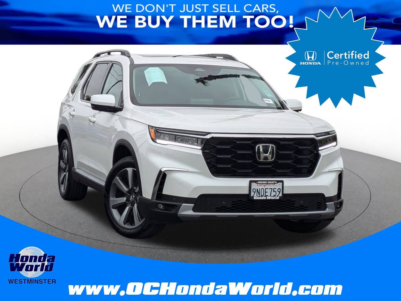 2025 Honda Pilot Elite — SUV — 8,125 mi — Westminster, CA