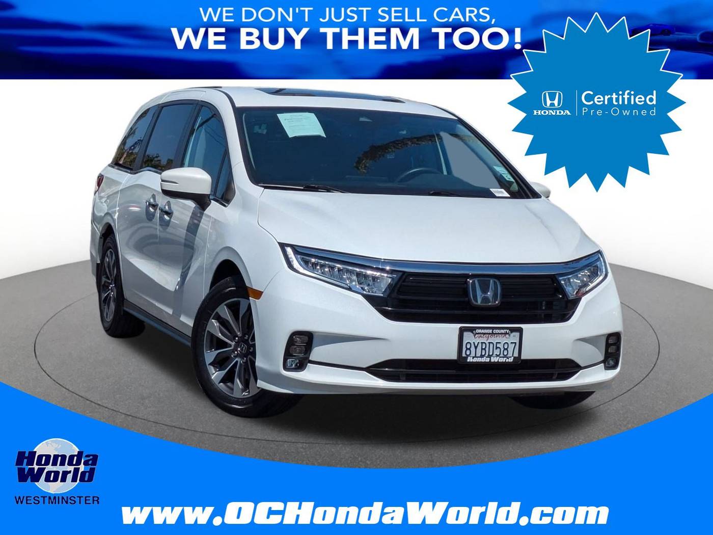 2022 Honda Odyssey EX-L — Minivan — 38,784 mi — Westminster, CA