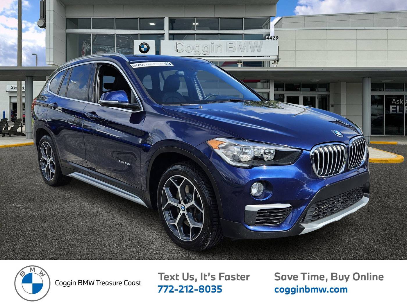 2018 BMW X1 28i — SUV — 50,176 mi — Ft. Pierce, FL