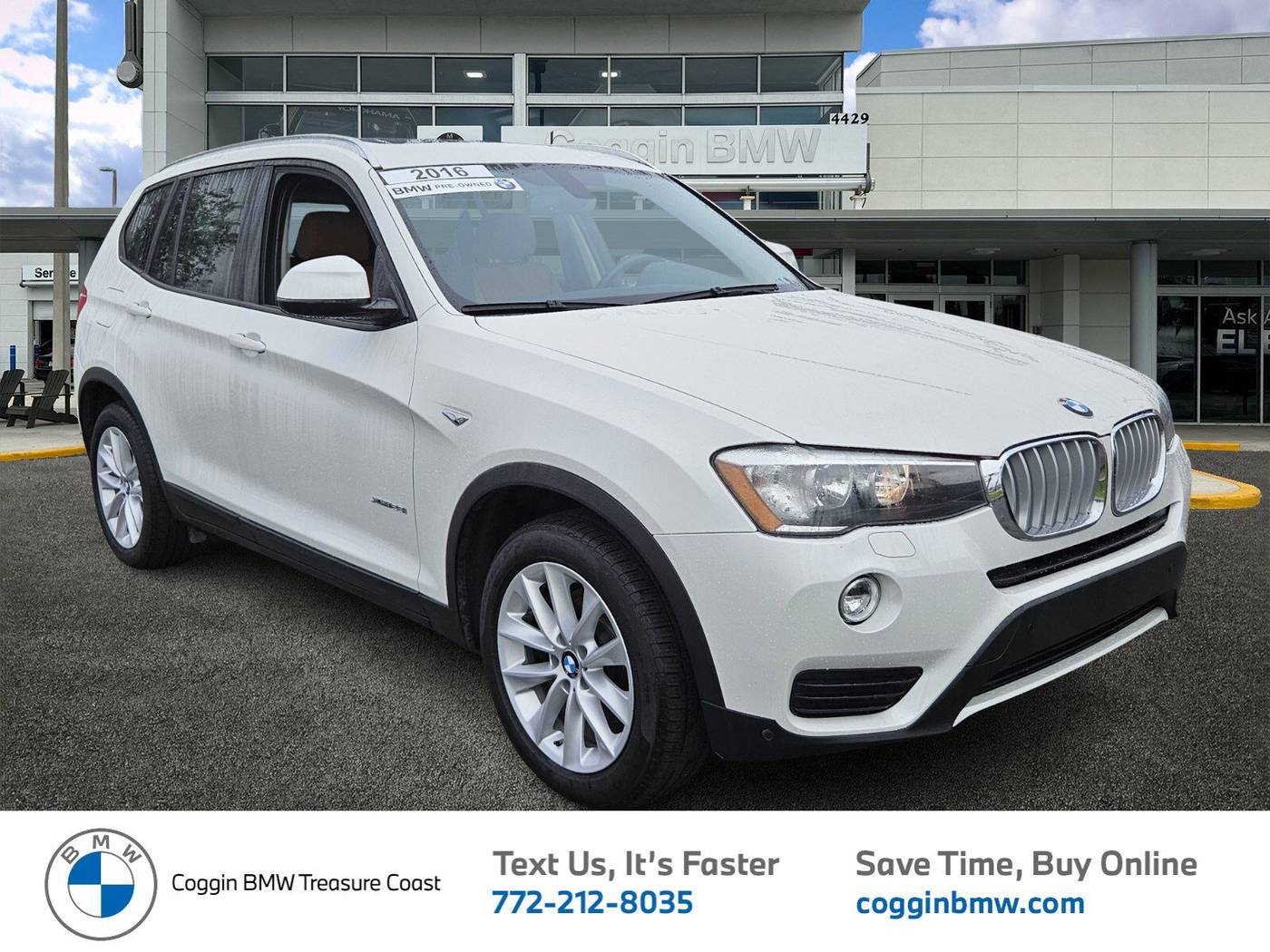 2016 BMW X3 28i — SUV — 77,730 mi — Ft. Pierce, FL