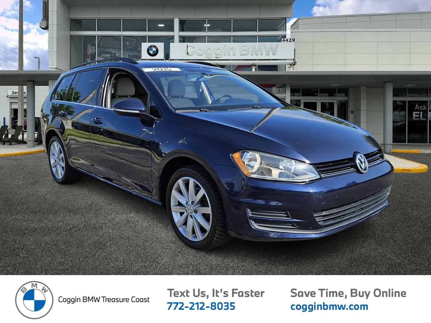 2015 Volkswagen Golf TDI S — Wagon — 50,607 mi — Ft. Pierce, FL