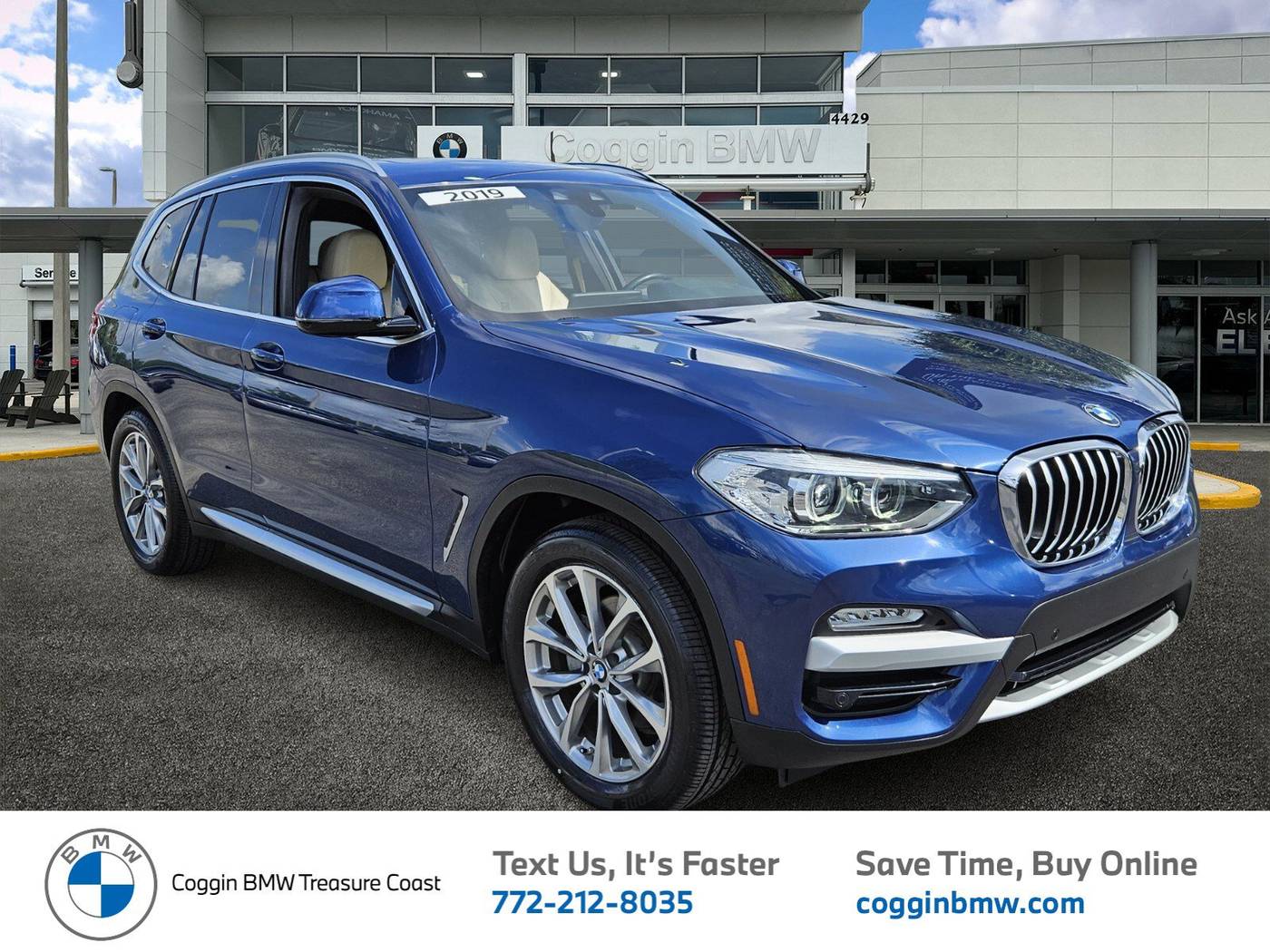 2019 BMW X3 30i — SUV — 51,245 mi — Ft. Pierce, FL