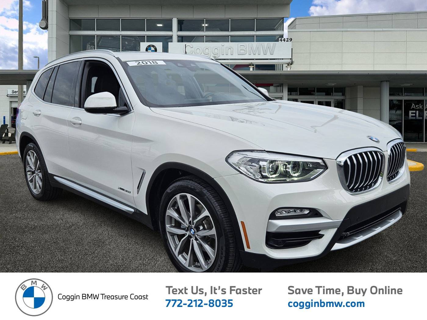 2018 BMW X3 30i — SUV — 64,679 mi — Ft. Pierce, FL